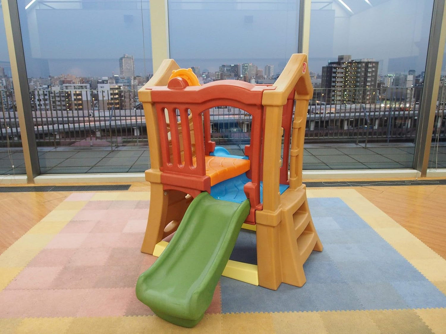 Play up Double Slide Climber, Kids Outdoor Playset, Backyard