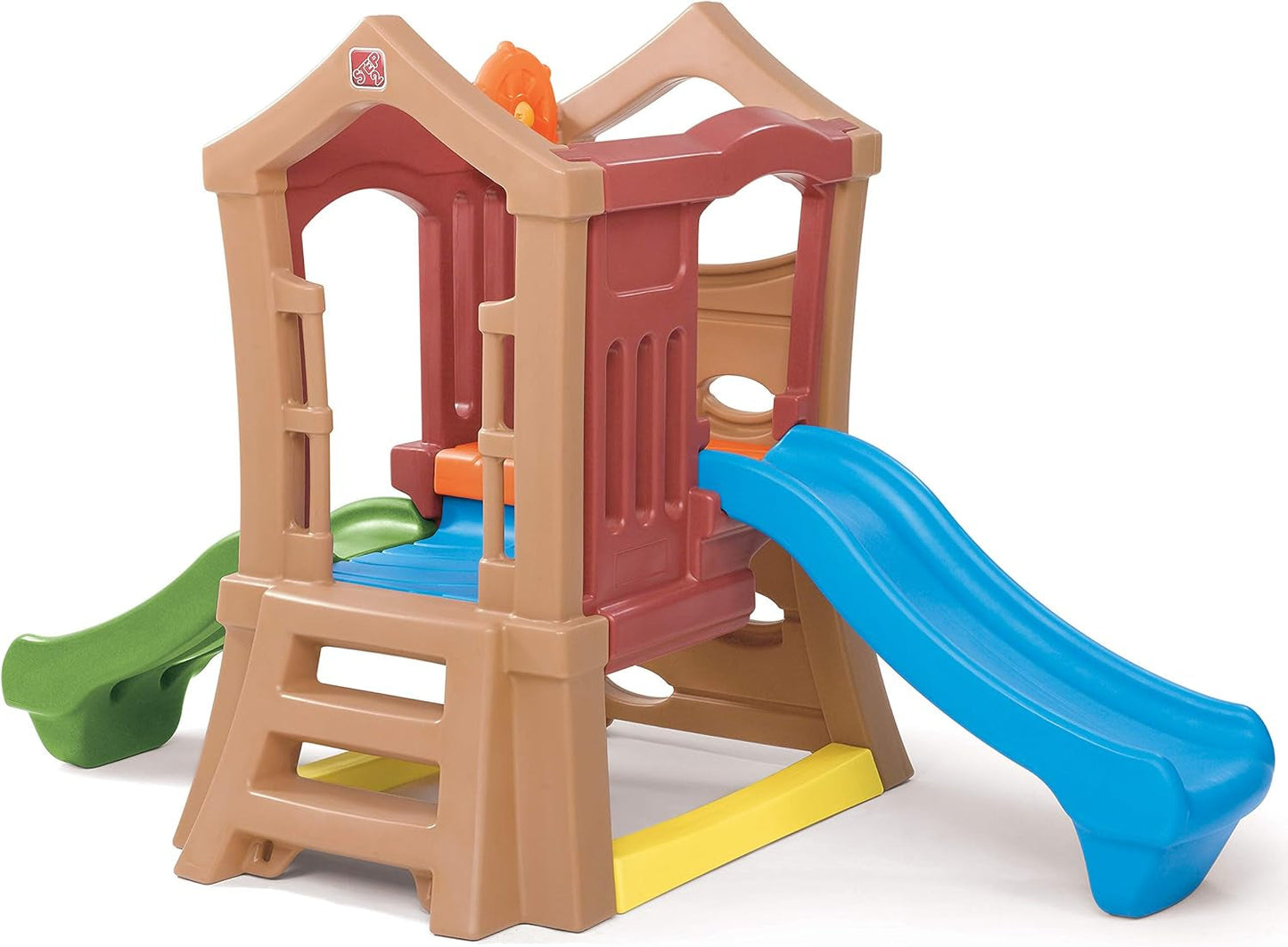 Play up Double Slide Climber, Kids Outdoor Playset, Backyard