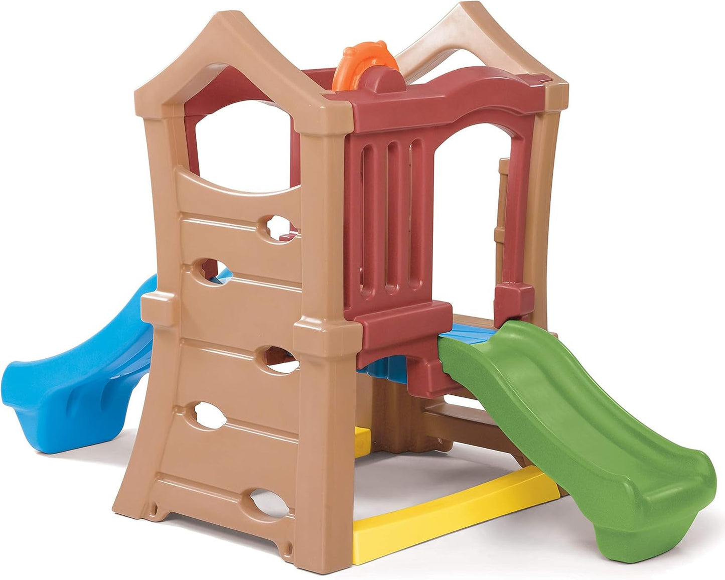 Play up Double Slide Climber, Kids Outdoor Playset, Backyard